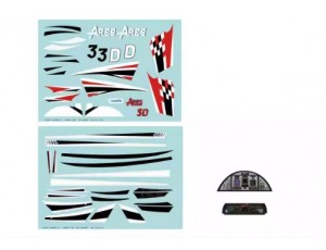 Freewing Ares 3D Red 90mm EDF Jet Decal Set   